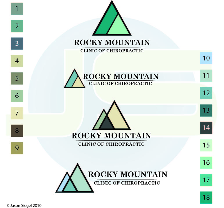 Logo Design by Jason  Siegel for Rocky Mountain Clinic of Chiropractic | Design #230433