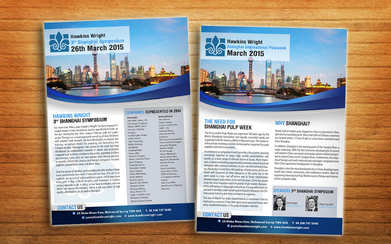 Design de Flyer par alessandroevge pour Hawkins Wright Ltd | Design #4744750