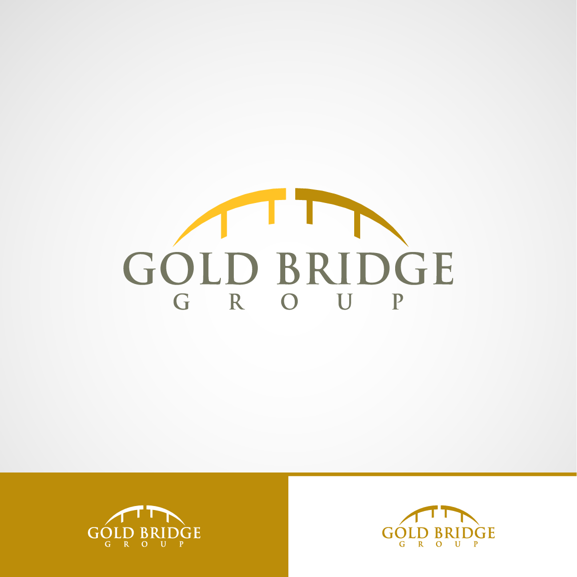 Logo Design by Fanol Ademi for Gold Bridge Group | Design #4781306
