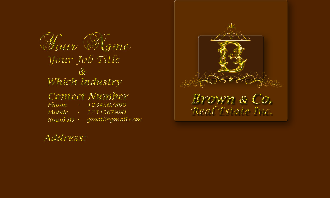 Business Card Design by linga18 for Daniel Brown Realtor | Design #7907286