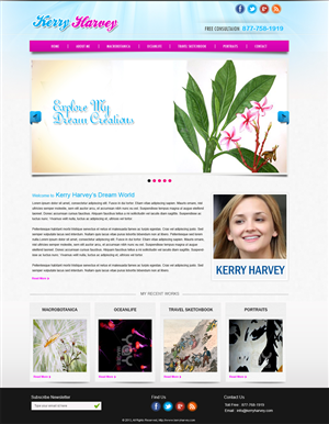 Wordpress Design Project for kerryannharvey.com.au | Wordpress Design by Expert Designer