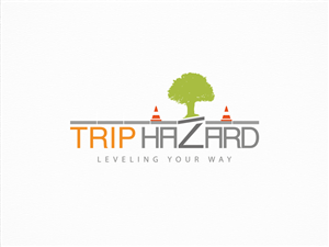 Company name- Trip Hazard / what we do- Concrete Grinding and Repair / example of a slogan- Take a step towards safety | Diseño de Logo por Enzzok