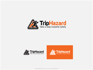 Company name- Trip Hazard / what we do- Concrete Grinding and Repair / example of a slogan- Take a step towards safety | Logo Design by DLab™