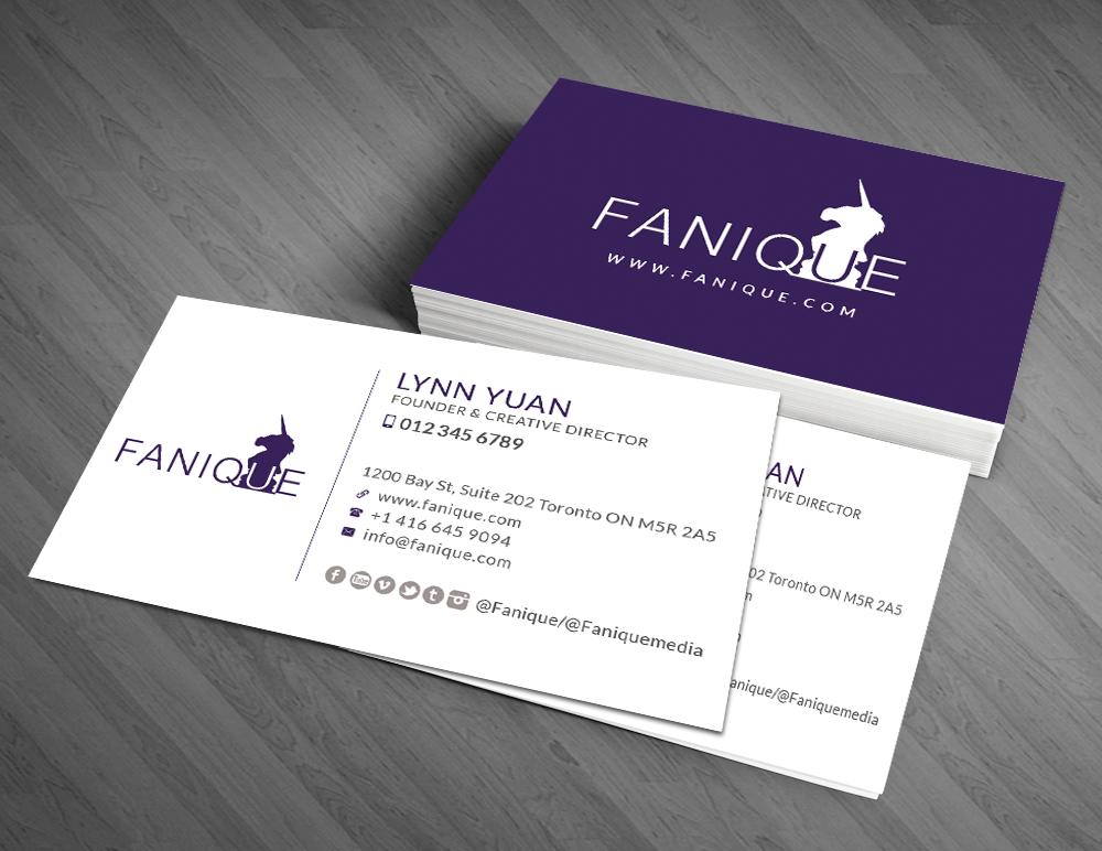 Business Card Design by  Artman for Fanique | Design #4822193