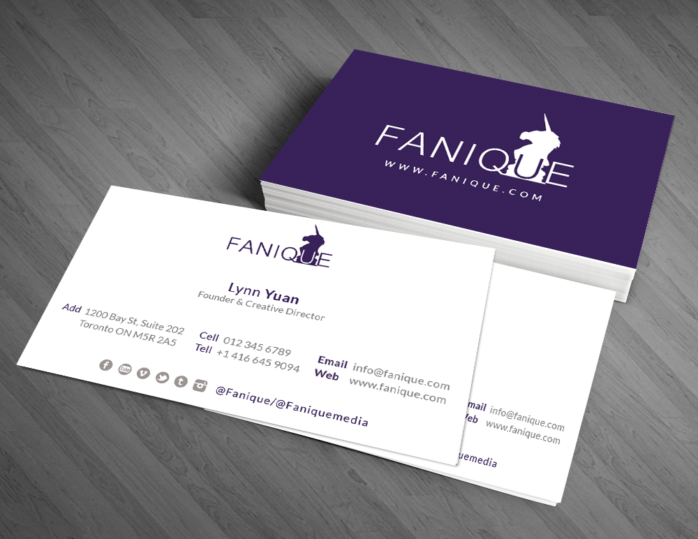Business Card Design by  Artman for Fanique | Design #4822290