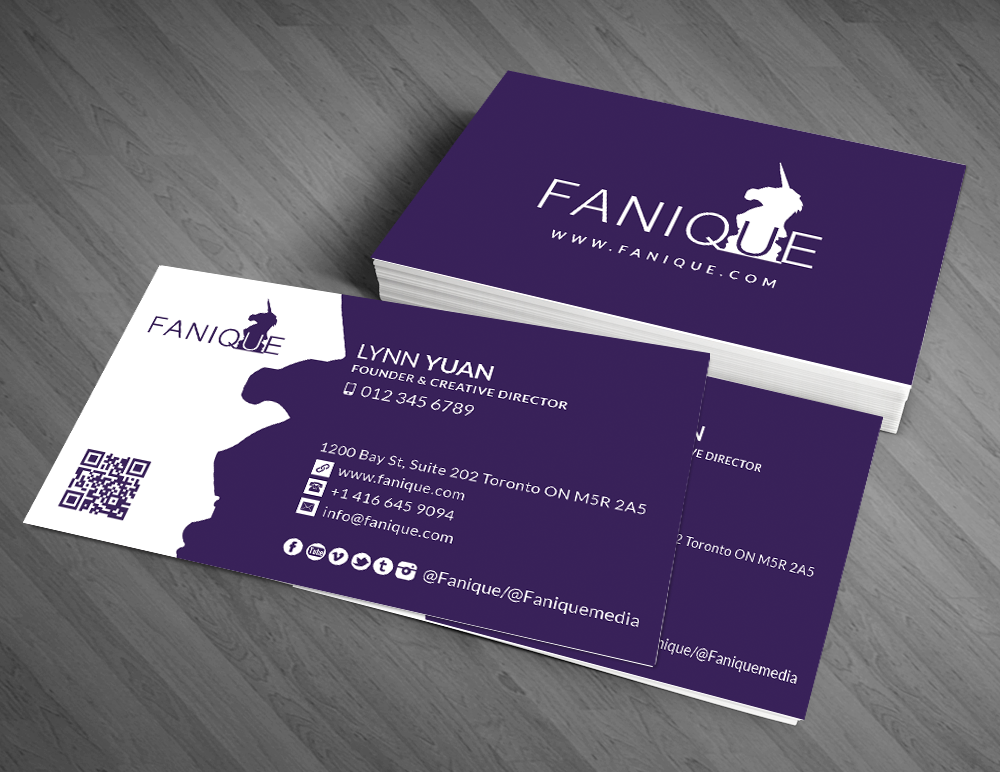Business Card Design by  Artman for Fanique | Design #4822331