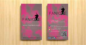 Visitenkarten-Design von Stream Graphics für Fanique | Design #4805552
