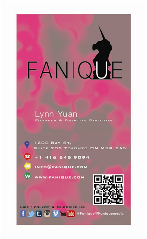 Business Card Design by Stream Graphics for Fanique | Design: #4805576
