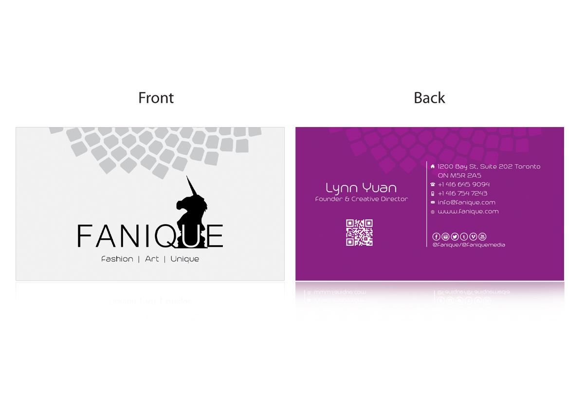 Business Card Design by Ovimatic for Fanique | Design #4760165