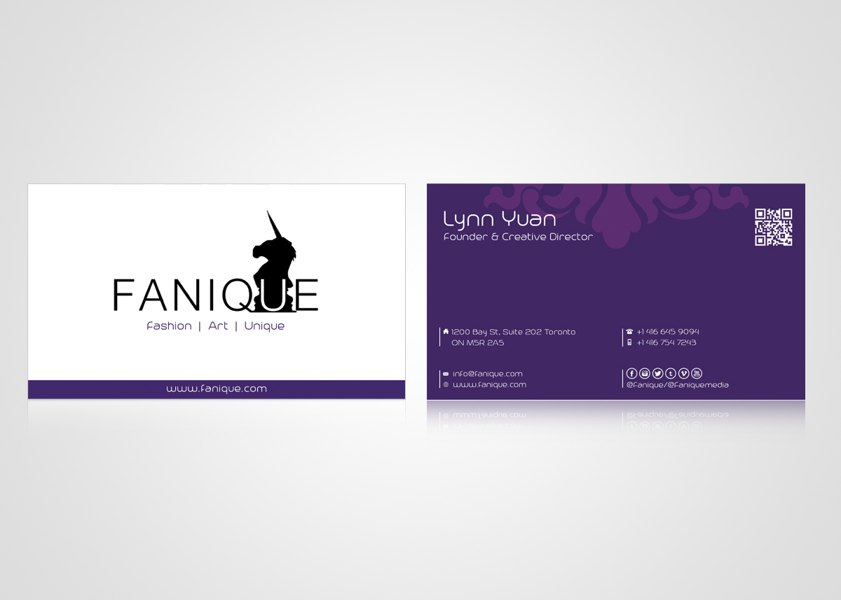 Business Card Design by Ovimatic for Fanique | Design #4815328