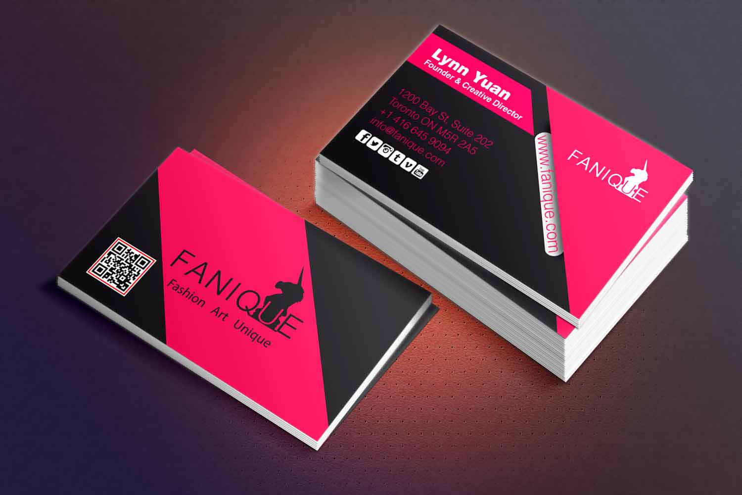 Business Card Design by Peter for Fanique | Design #4790811