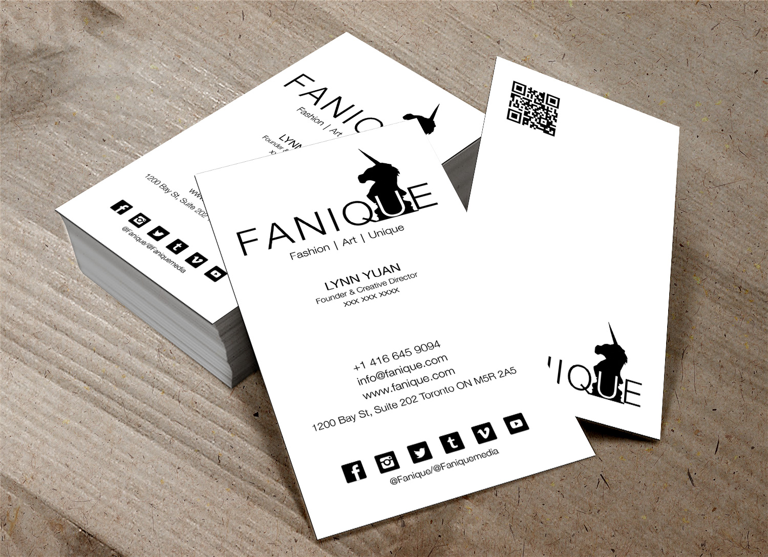 Diseño de Tarjeta de Presentación por Lanka Ama para Fanique | Diseño #4749836