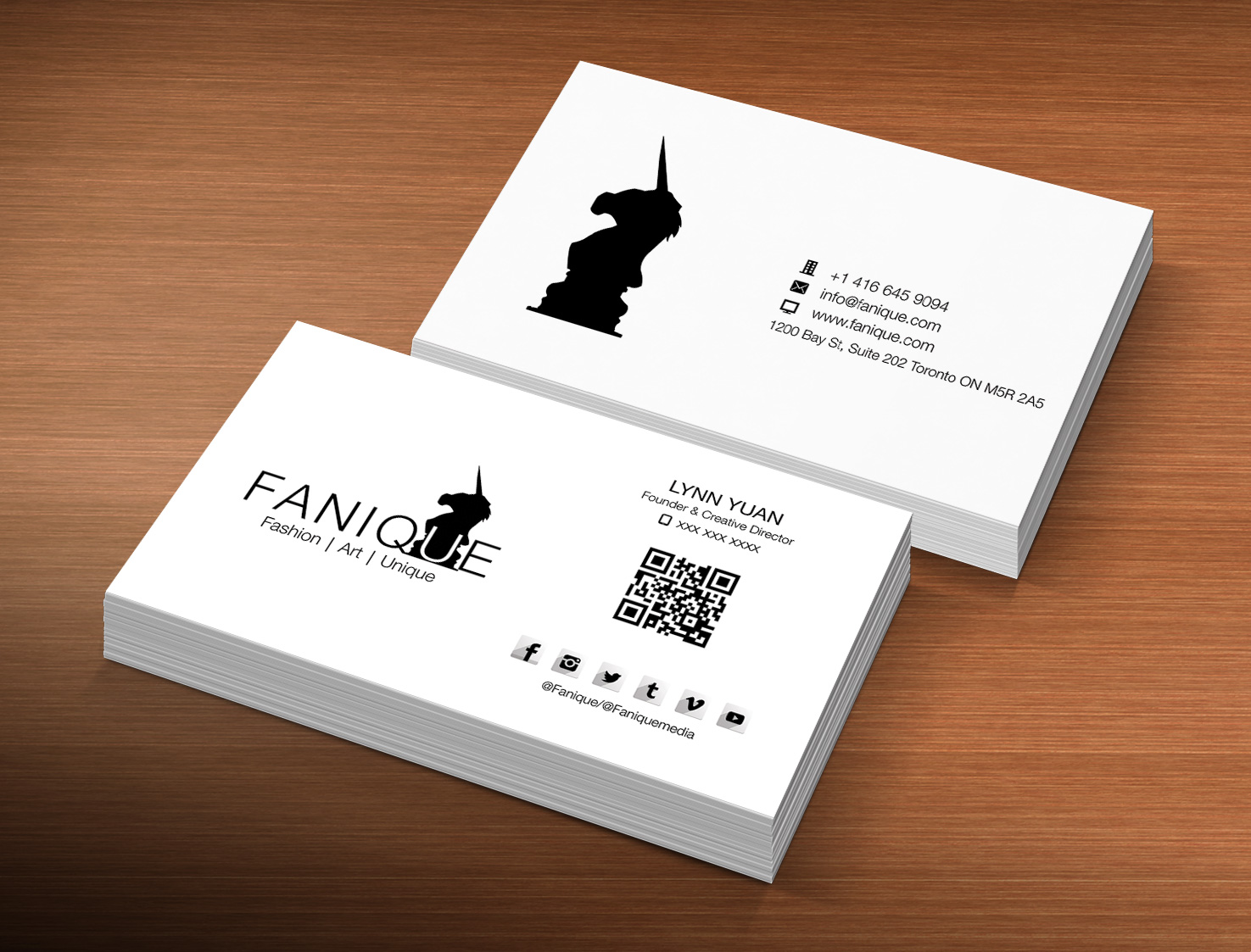 Business Card Design by Lanka Ama for Fanique | Design #4784213