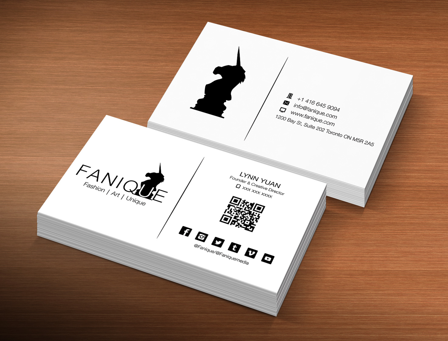 Business Card Design by Lanka Ama for Fanique | Design #4784219