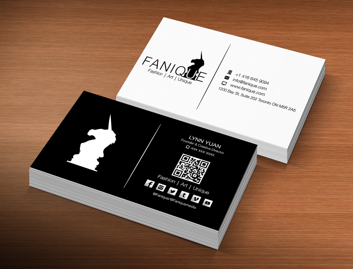 Business Card Design by Lanka Ama for Fanique | Design #4784222