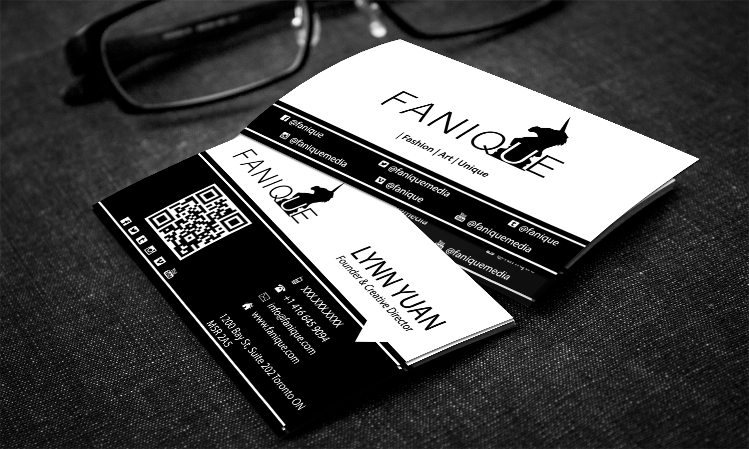 Business Card Design by Stylez Designz for Fanique | Design #4806116