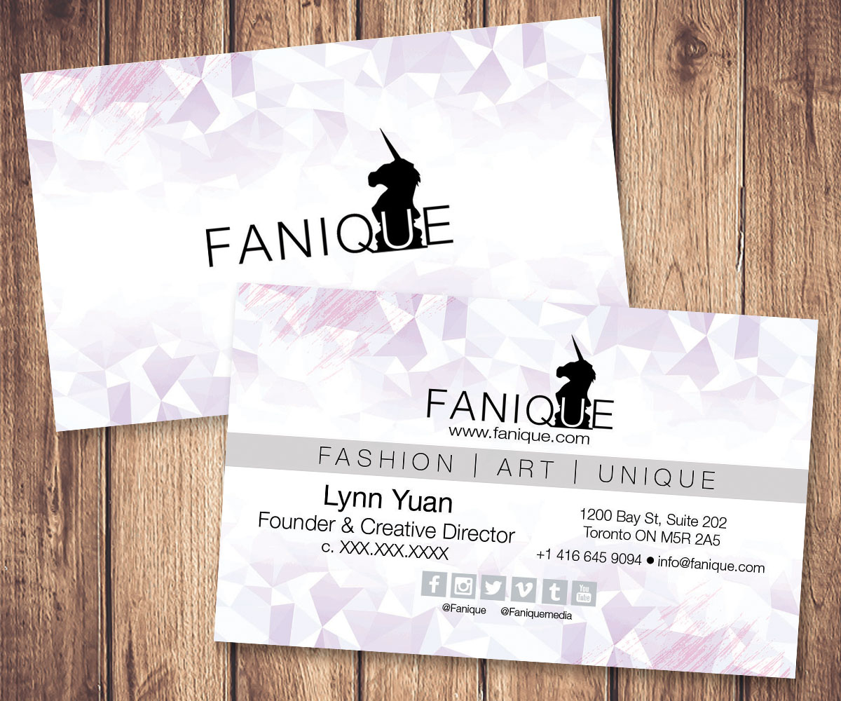 Diseño de Tarjeta de Presentación por saracdesigns para Fanique | Diseño #4798443