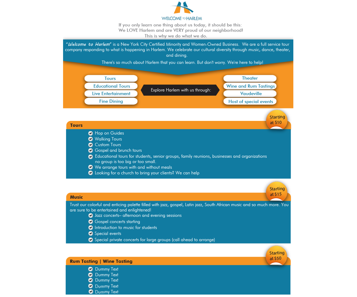Infographic Design by artculturz_sd for Welcome to Harlem | Design #4760744