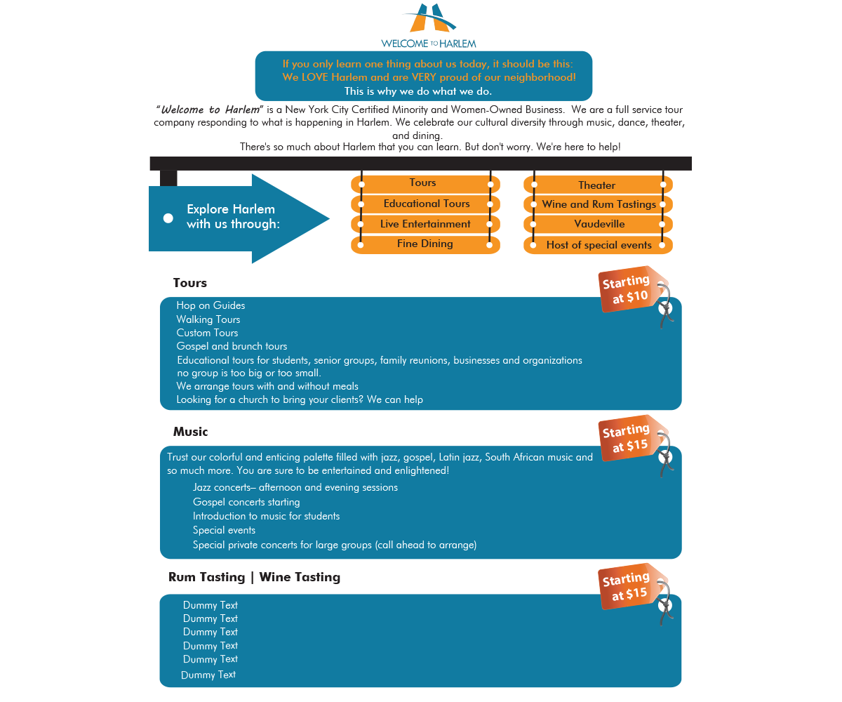 Infographic Design by artculturz_sd for Welcome to Harlem | Design #4763777