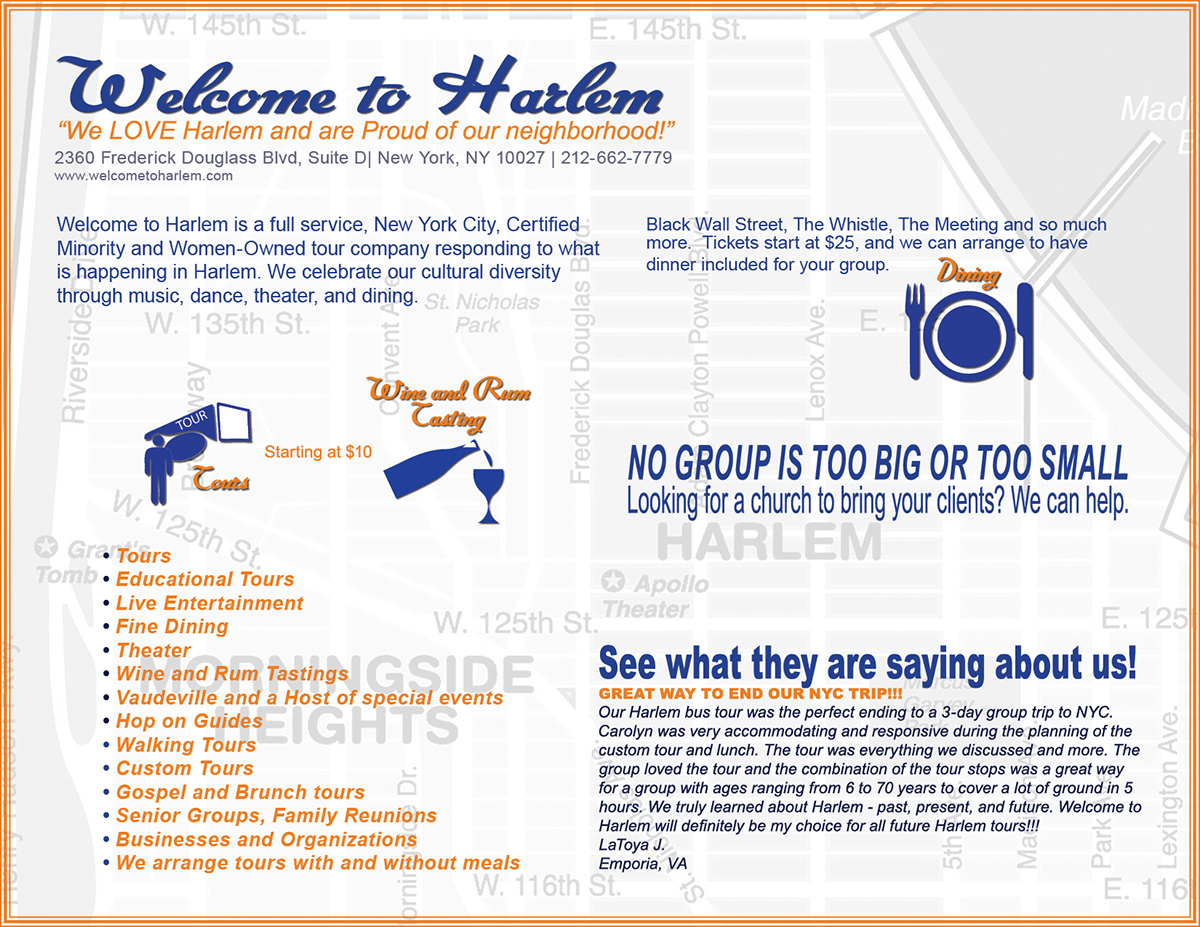 Infographic Design by wynchance for Welcome to Harlem | Design #4754245