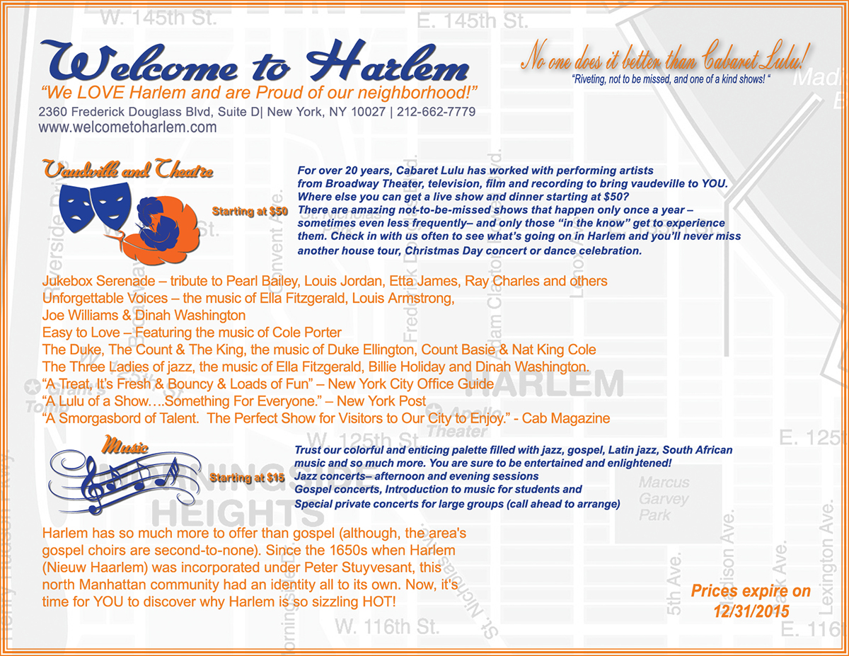 Infographic Design by wynchance for Welcome to Harlem | Design #4754246