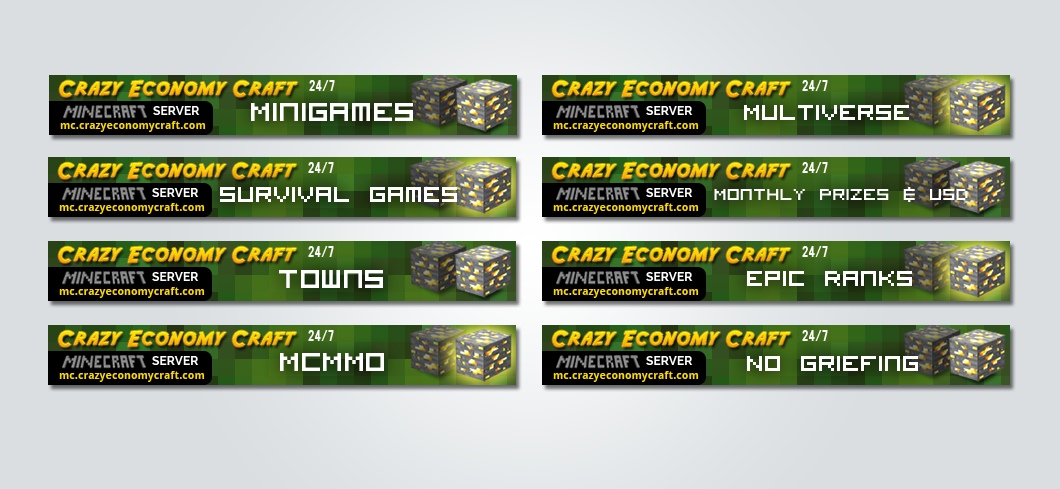 Diseño De Banner Publicitario por MNM para Crazy Economy Craft | Diseño #1385402