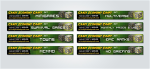 Diseño De Banner Publicitario por MNM para Crazy Economy Craft | Diseño: #1385402