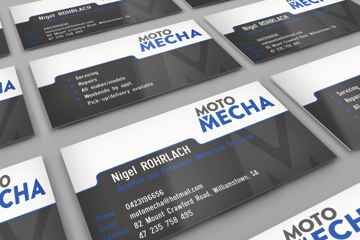 Business Card Design by HYPdesign for Moto Mecha | Design #1356979