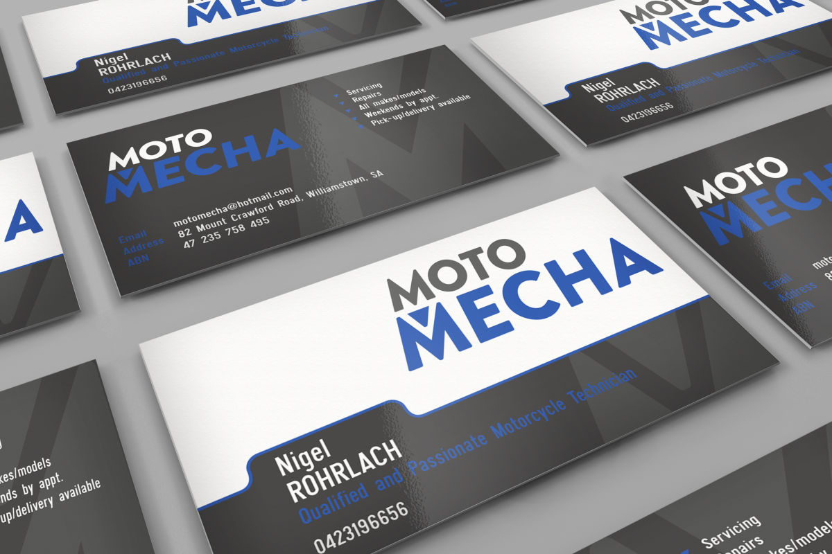 Business Card Design by HYPdesign for Moto Mecha | Design: #1360227