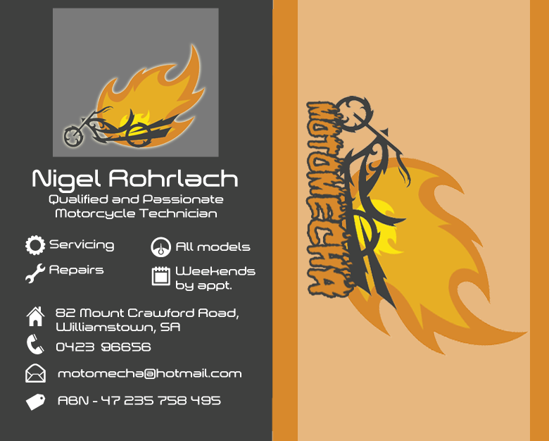Business Card Design by lostinthestars for Moto Mecha | Design #1356177