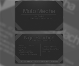 Business Card Design by Radu Mitroi for Moto Mecha | Design #1350066