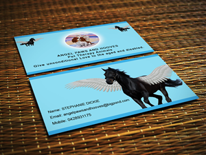 angelpawsandhooves pet therapy animals | Diseño de Tarjeta de Presentación por Sajin