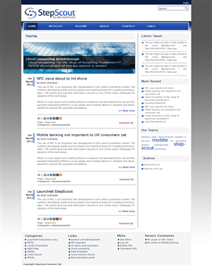 Wordpress Design by Rohit Gangully for this project | Design: #239659