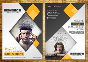 Startup incubator requires a funky cool brochure