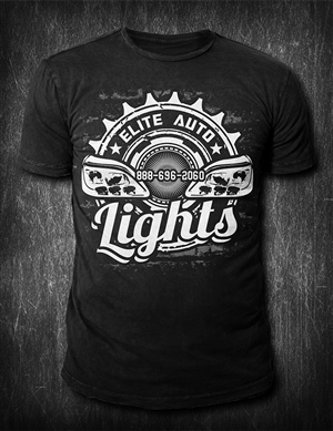 Automotive Light Company shirt - Think Hurley!  Think Affliction!  Blow us away! | T-shirt Design by Jonya