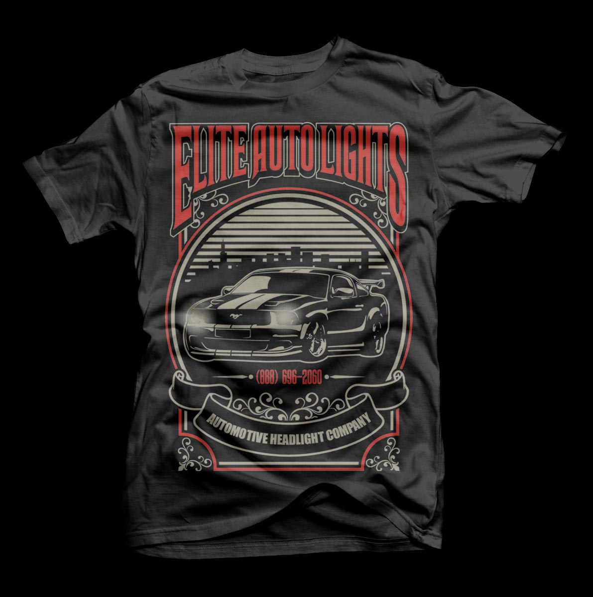 T-Shirt-Design von D'Mono für Elite Auto Lights | Design #4838615