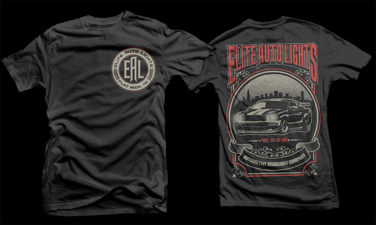 T-Shirt-Design von D'Mono für Elite Auto Lights | Design #4851568