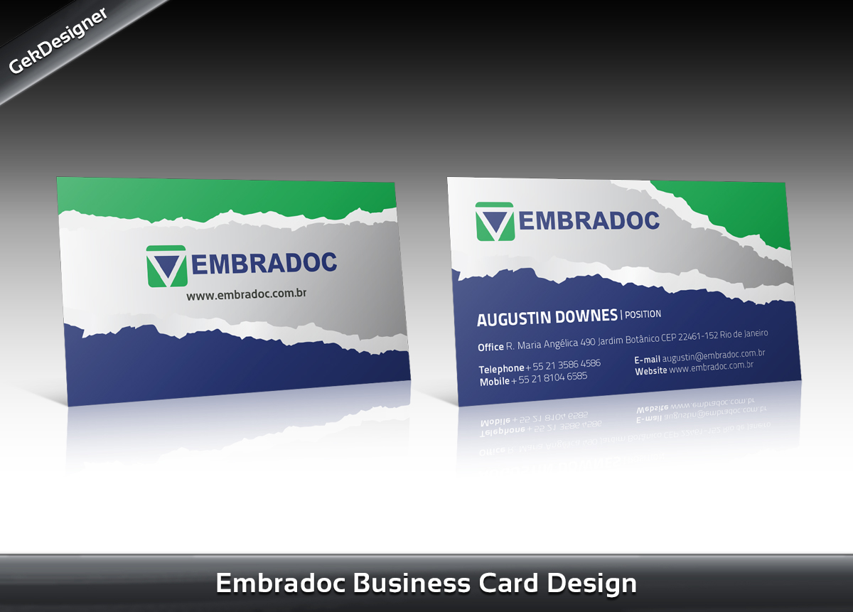 Business Card Design by gekgrfx for this project | Design #1348962