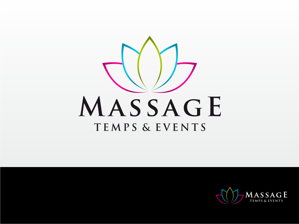 Logo Design by Atvento Graphics for Massage Therapy Temps & Events | Design #1376442