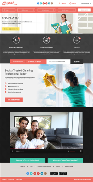 Landing Page Design by leopardgraphics