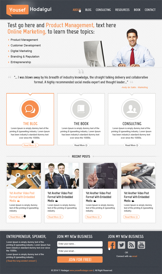 Wordpress Design by alexend for webstormz | Design #4792102
