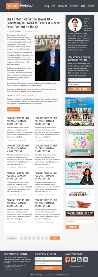 Wordpress Design by alexend for webstormz | Design #4799461