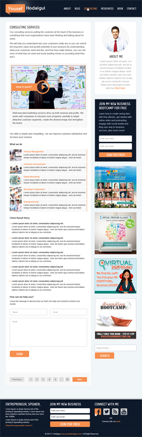 Wordpress Design by alexend for webstormz | Design #4812864