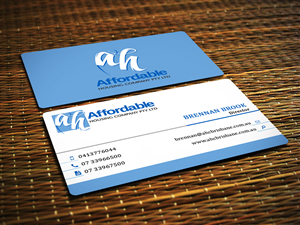 Building quality affordable homes in Brisbane, Australia for investors and families | Business Card Design by Sajin