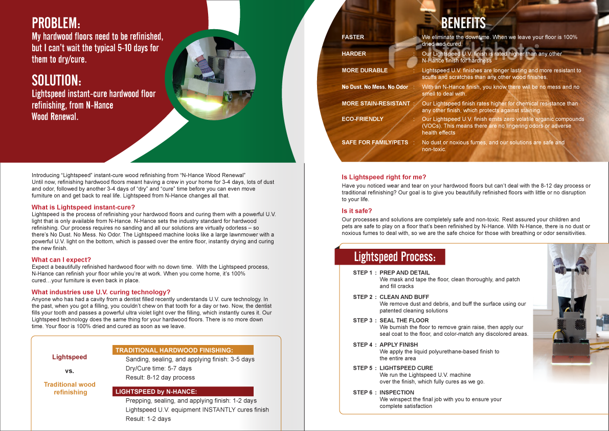 Brochure Design by designgreen for N-Hance | Design #1359993