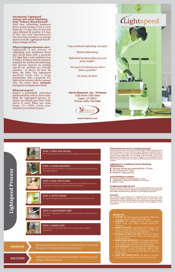 Brochure Design by barinix for N-Hance | Design #1353594