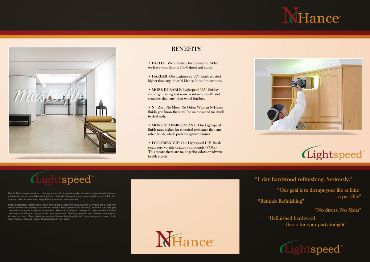 Brochure Design by WirePaper for N-Hance | Design #1352007