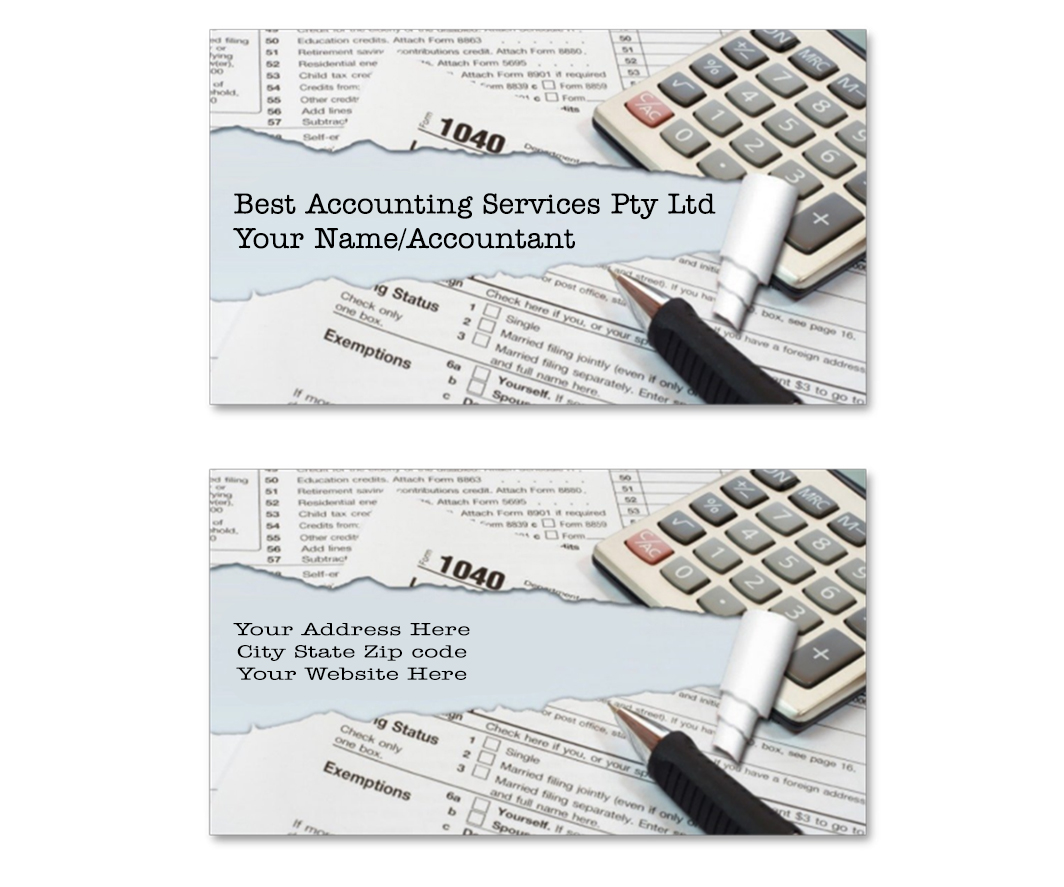 Visitenkarten-Design von Narayanan B für Best Accounting Services Pty Ltd | Design #4779319