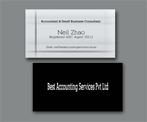 Business Card Design by JK18 for Best Accounting Services Pty Ltd | Design: #4769396