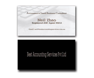 Business Card Design by JK18 for Best Accounting Services Pty Ltd | Design: #4771797